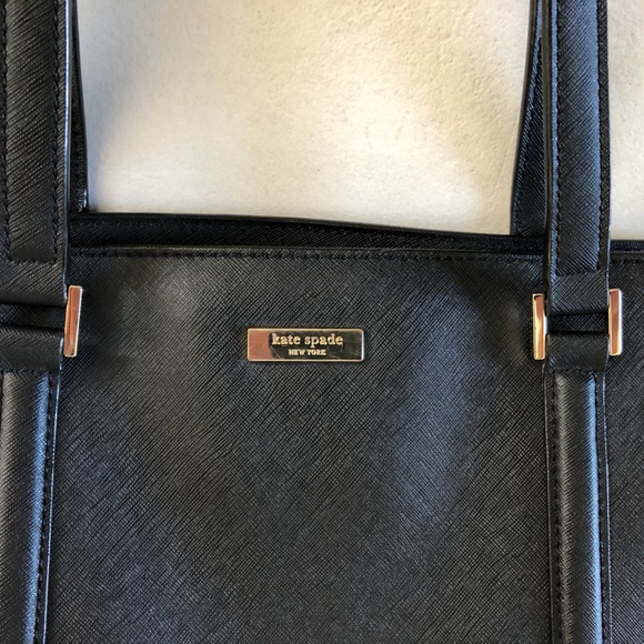 Kate Spade Newbury Lane WKRU2011 Shoulder Bag, Black Leather Gold Hardware EUC - Picture 11 of 11